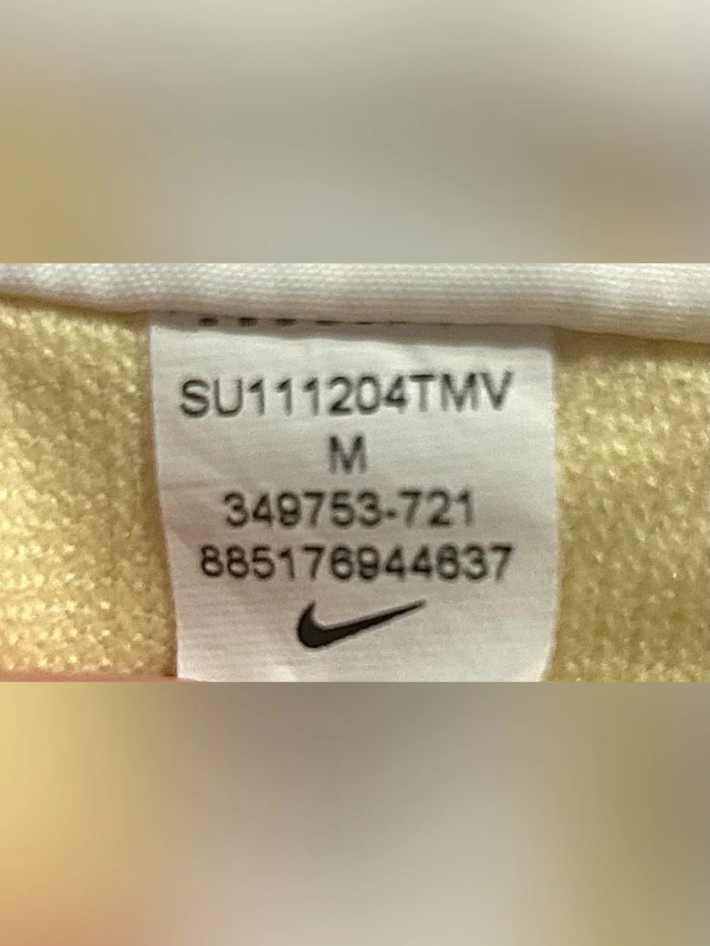 Nike Golf Dri-FIT Polo Men’s Medium Yellow Performance Short Sleeve Shirt
